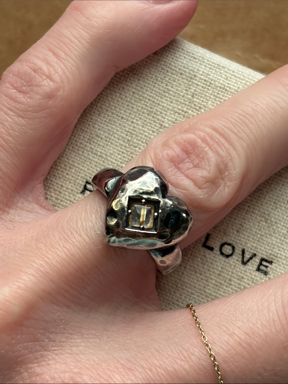 Artisan Pamala Love Sterling Silver Heart Ring